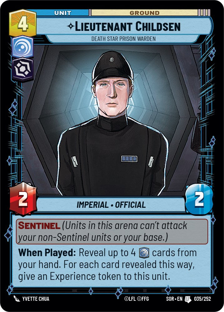 Lieutenant Childsen - Death Star Prison Warden (035/252) - Spark of Rebellion Foil