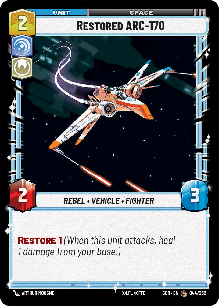 Restored ARC-170 (044/252) - Spark of Rebellion