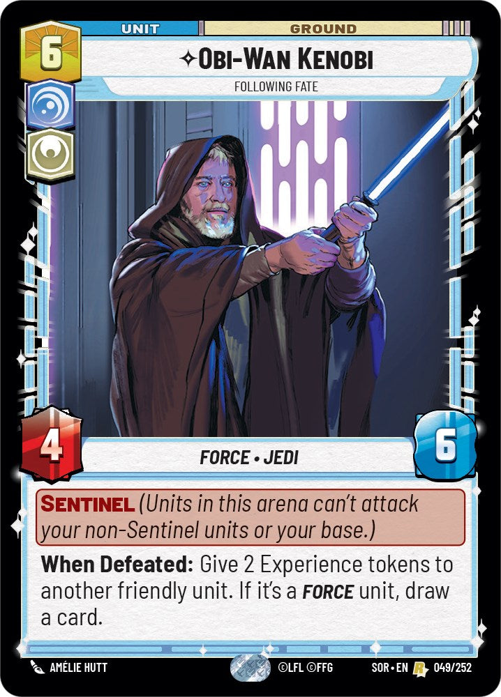 Obi-Wan Kenobi - Following Fate (049/252) - Spark of Rebellion Foil
