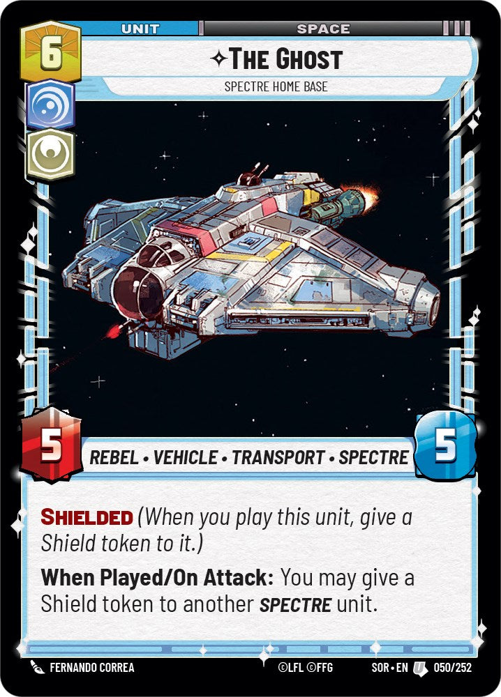 The Ghost - Spectre Home Base (050/252) - Spark of Rebellion Foil