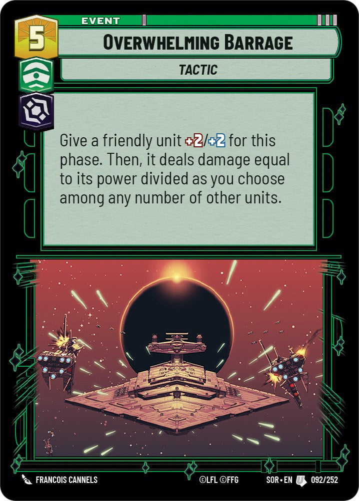 Overwhelming Barrage (092/252) - Spark of Rebellion Foil