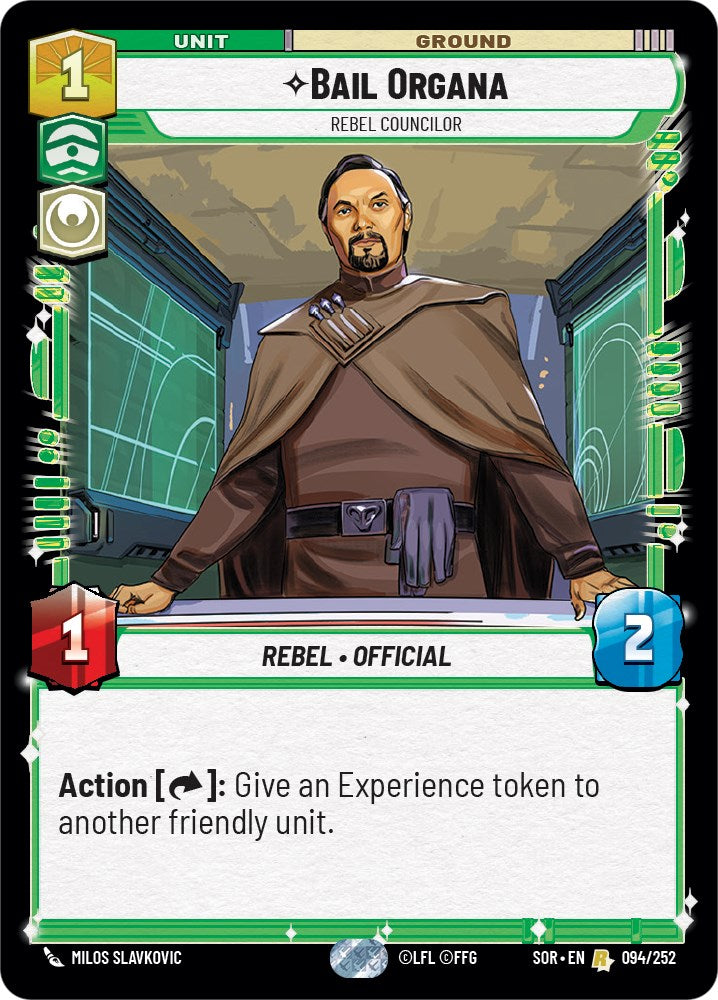 Bail Organa - Rebel Councilor (094/252) - Spark of Rebellion