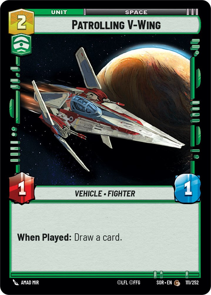 Patrolling V-Wing (111/252) - Spark of Rebellion