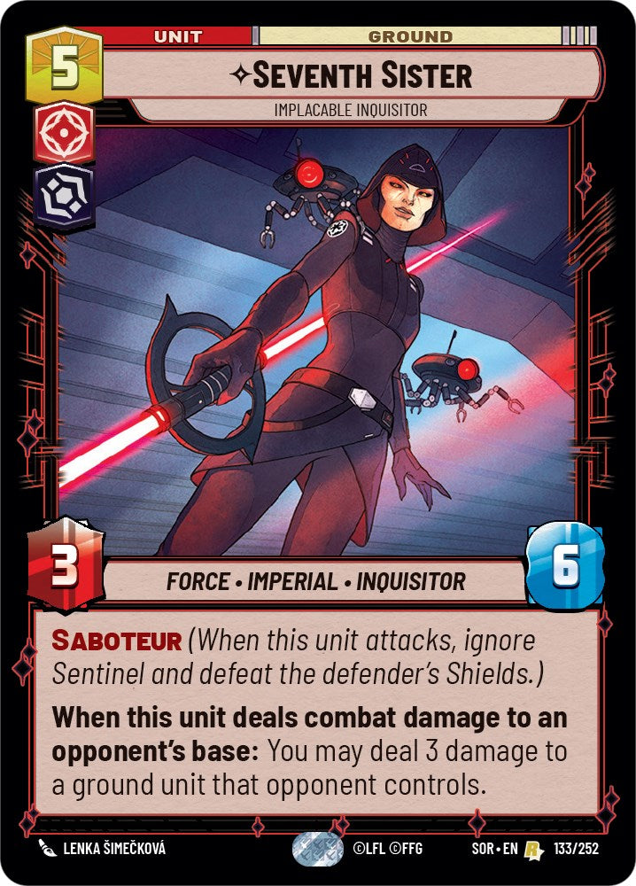Seventh Sister - Implacable Inquisitor (133/252) - Spark of Rebellion Foil
