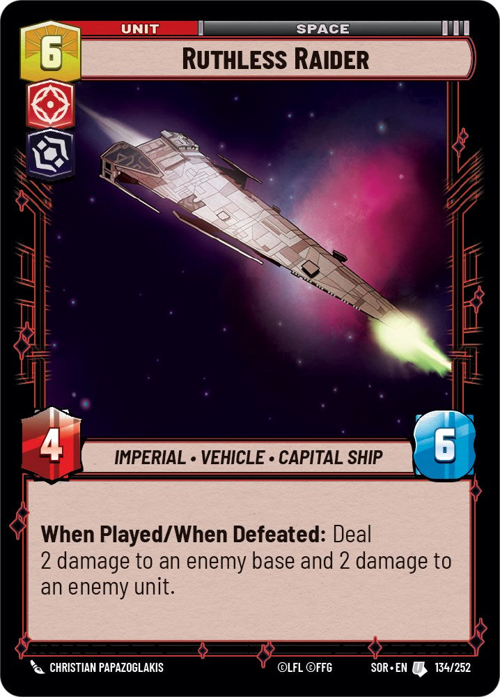 Ruthless Raider (134/252) - Spark of Rebellion Foil