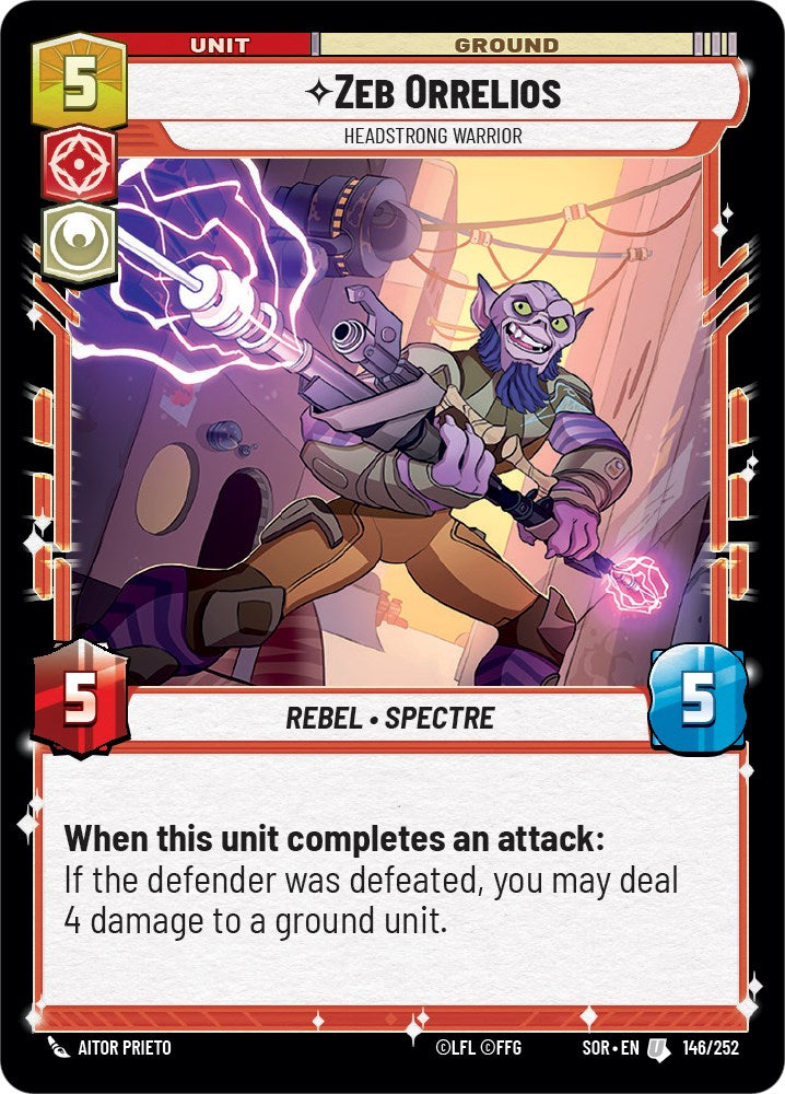 Zeb Orrelios - Headstrong Warrior (146/252) - Spark of Rebellion