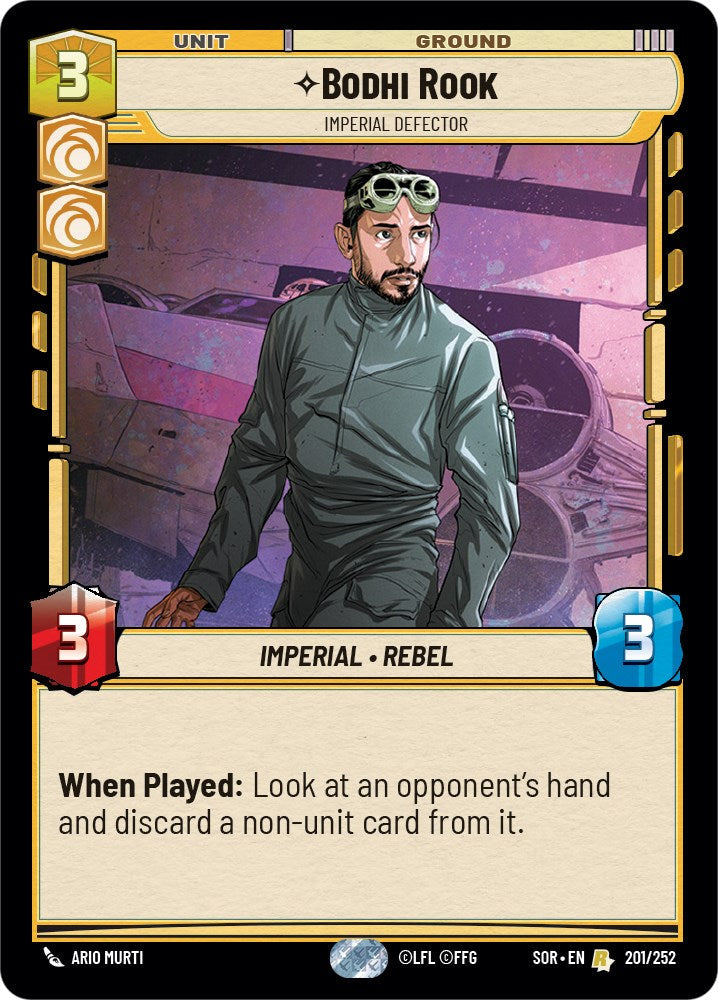 Bodhi Rook - Imperial Defector (201/252) - Spark of Rebellion Foil
