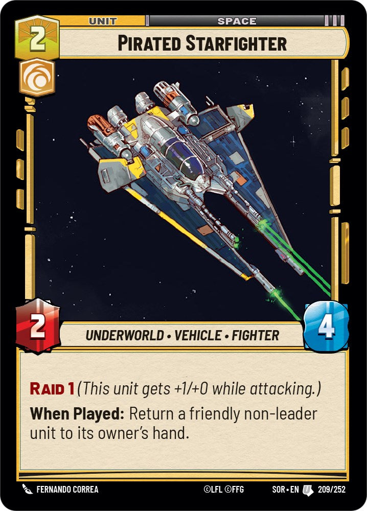Pirated Starfighter (209/252) - Spark of Rebellion Foil