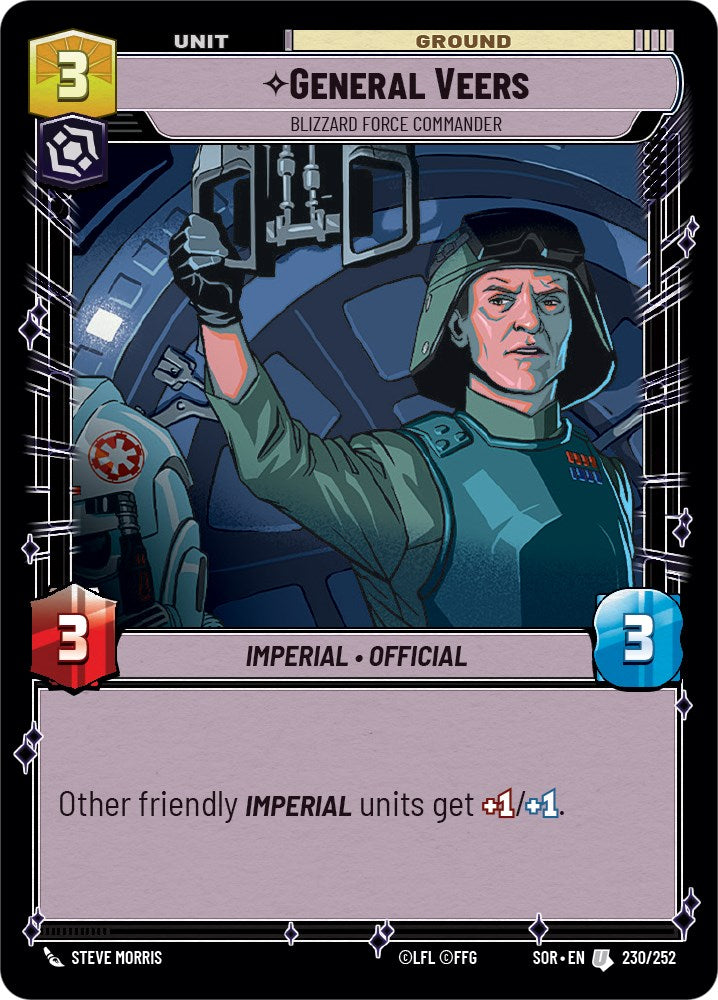 General Veers - Blizzard Force Commander (230/252) - Spark of Rebellion Foil