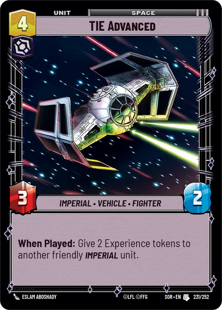 TIE Advanced (231/252) - Spark of Rebellion