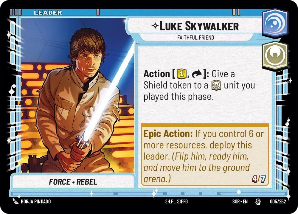 Luke Skywalker - Faithful Friend (005/252) - Spark of Rebellion
