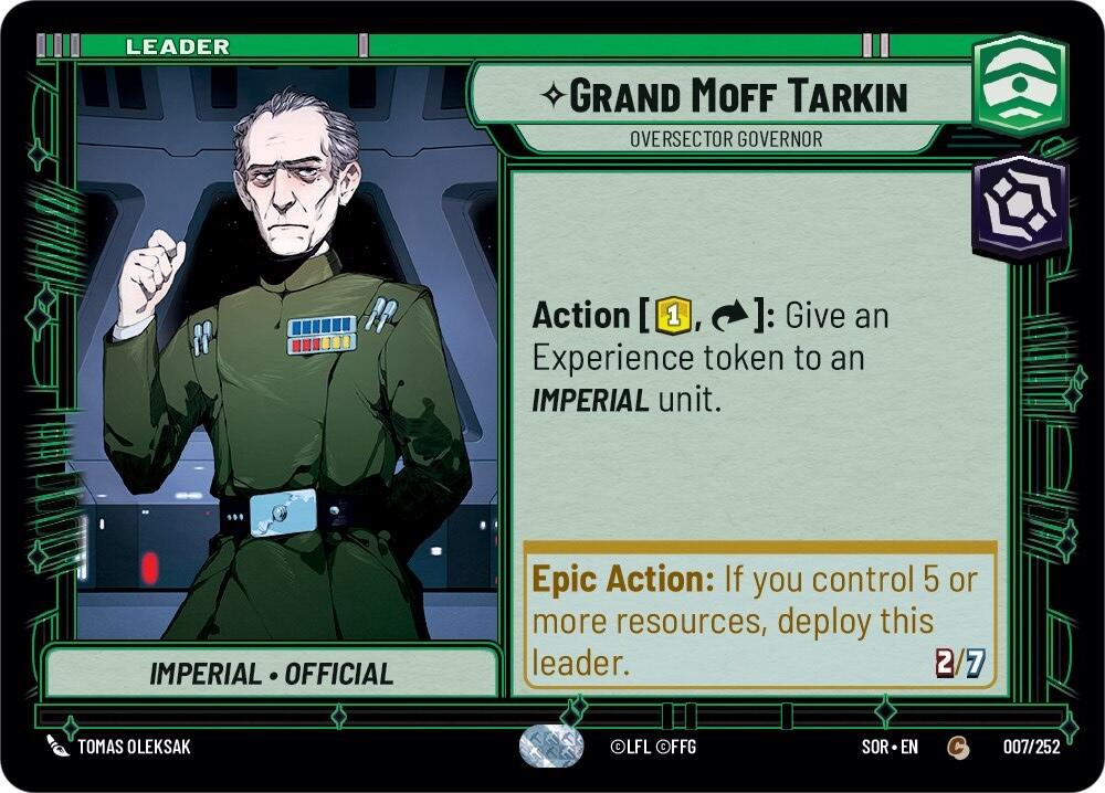 Grand Moff Tarkin - Oversector Governor (007/252) - Spark of Rebellion
