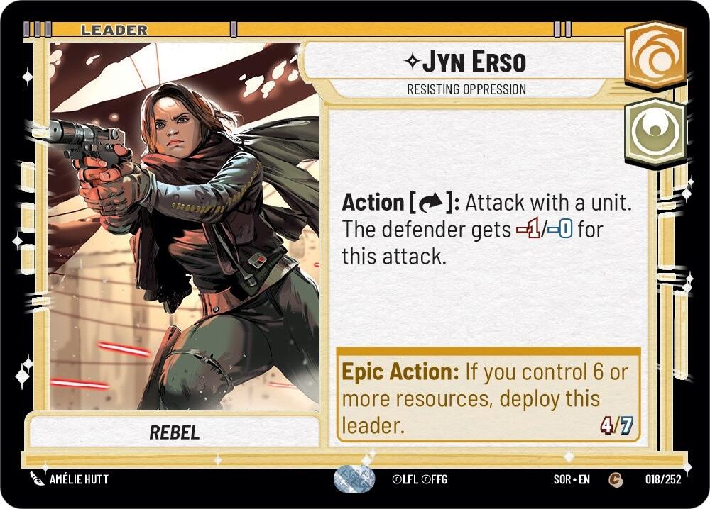 Jyn Erso - Resisting Oppression (018/252) - Spark of Rebellion