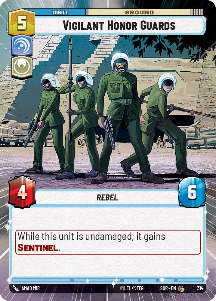 Vigilant Honor Guards (Hyperspace) (314) - Spark of Rebellion Foil