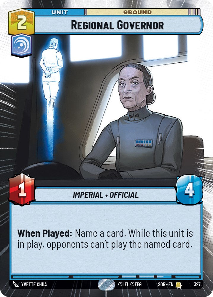 Regional Governor (Hyperspace) (327) - Spark of Rebellion Foil