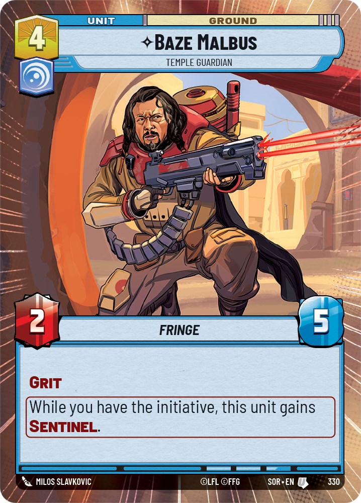 Baze Malbus - Temple Guardian (Hyperspace) (330) - Spark of Rebellion