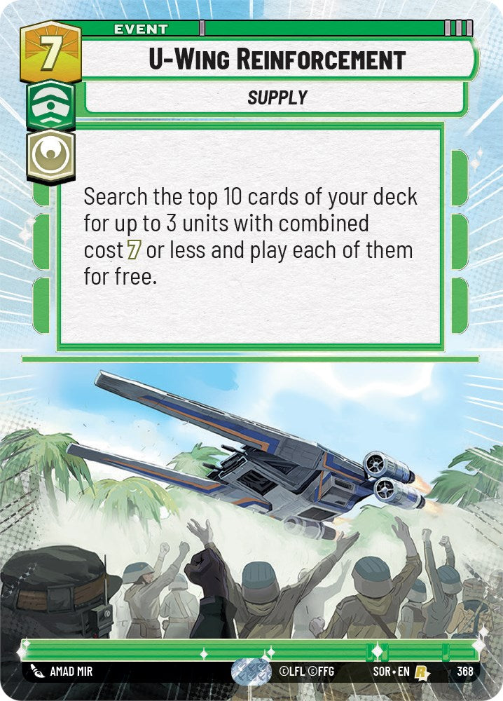 U-Wing Reinforcement (Hyperspace) (368) - Spark of Rebellion Foil