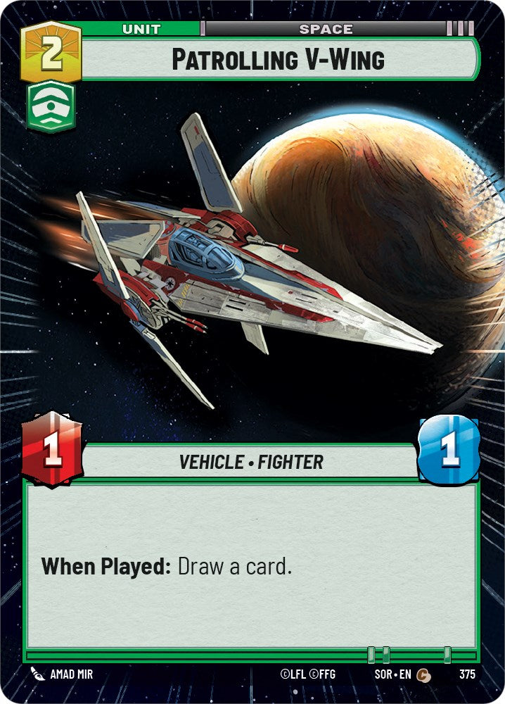 Patrolling V-Wing (Hyperspace) (375) - Spark of Rebellion