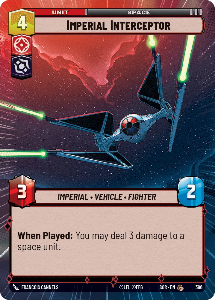 Imperial Interceptor (Hyperspace) (396) - Spark of Rebellion Foil