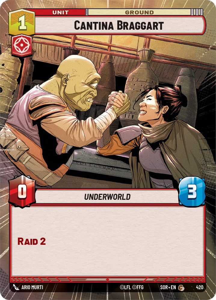 Cantina Braggart (Hyperspace) (420) - Spark of Rebellion Foil