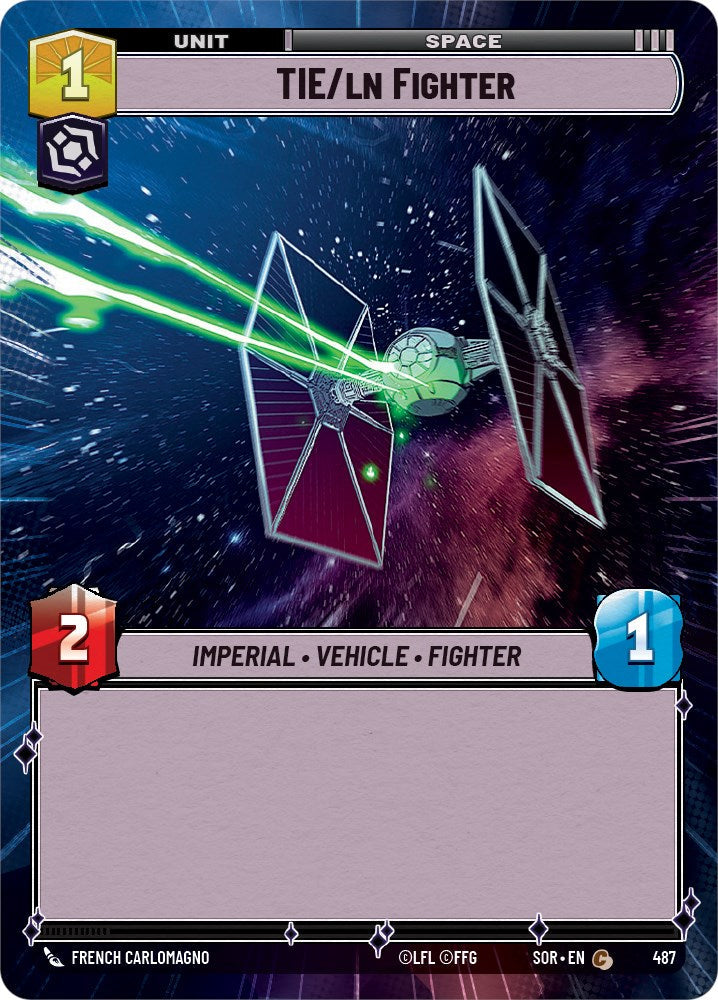 TIE/ln Fighter (Hyperspace) (487) - Spark of Rebellion Foil