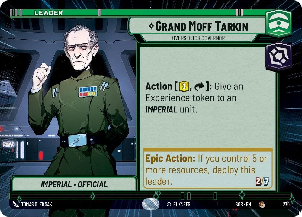 Grand Moff Tarkin - Oversector Governor (Hyperspace) (274) - Spark of Rebellion