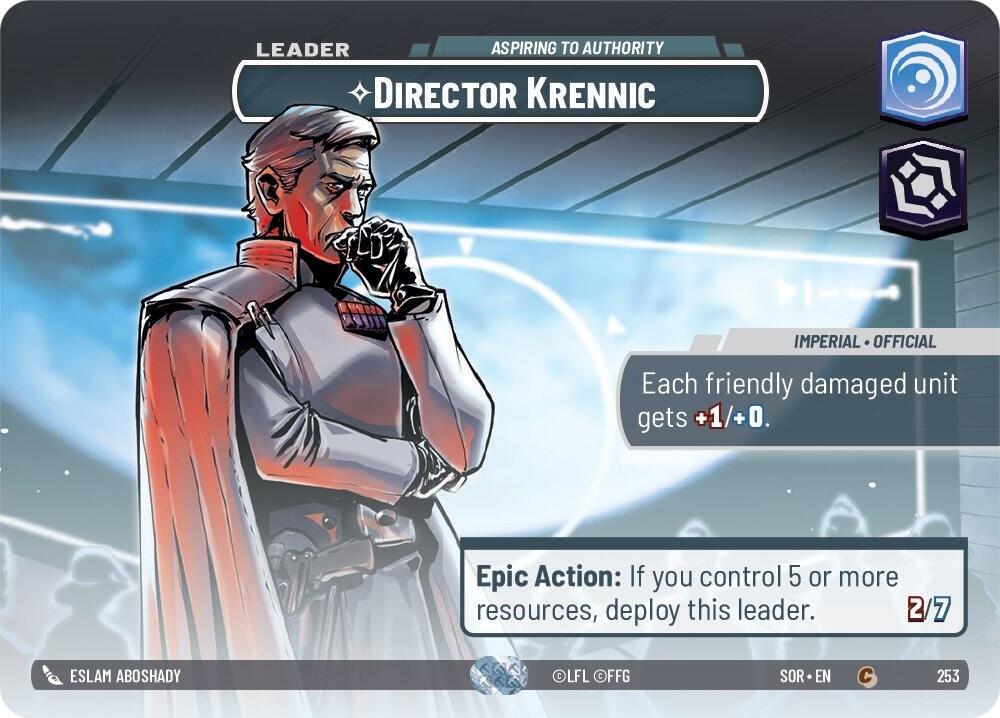 Director Krennic - Aspiring to Authority (Showcase) (253) - Spark of Rebellion Foil