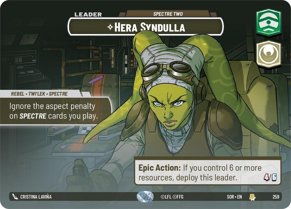 Hera Syndulla - Spectre Two (Showcase) (259) - Spark of Rebellion Foil
