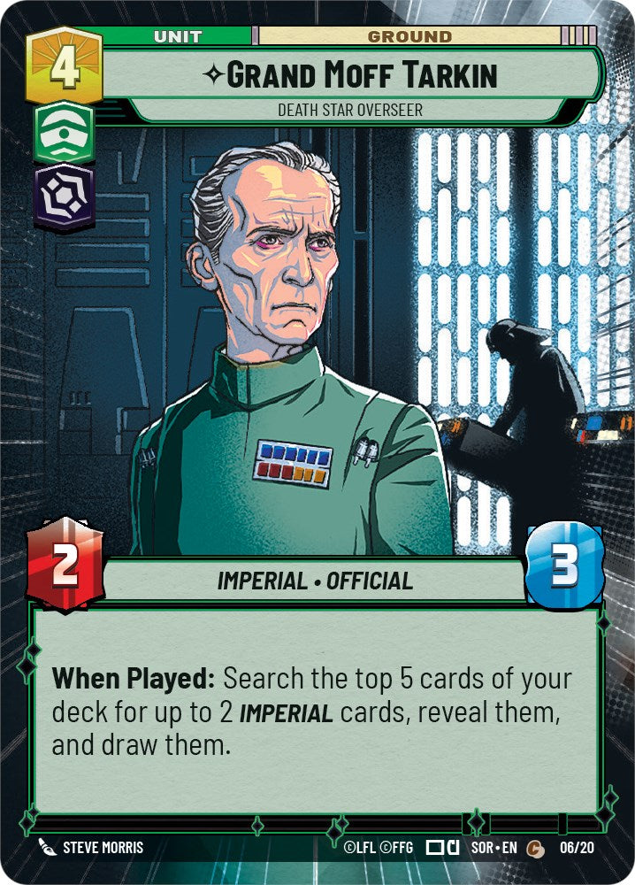 Grand Moff Tarkin - Death Star Overseer (Hyperspace) (06/20) - Spark of Rebellion Weekly Play Promos
