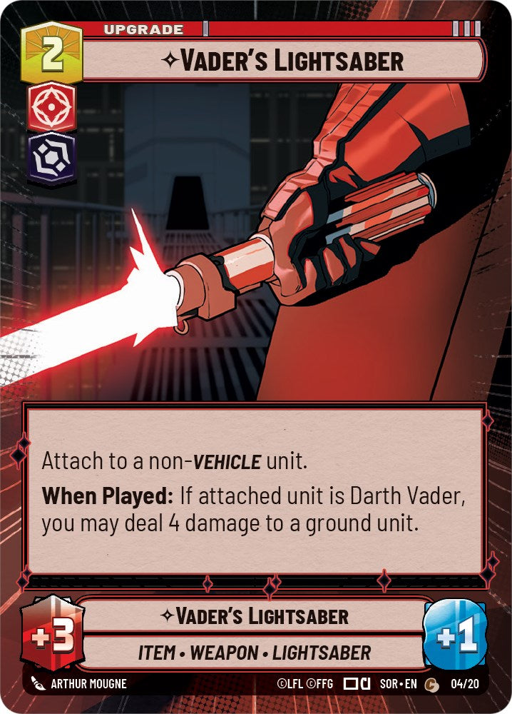 Vader's Lightsaber (Hyperspace) (04/20) - Spark of Rebellion Weekly Play Promos