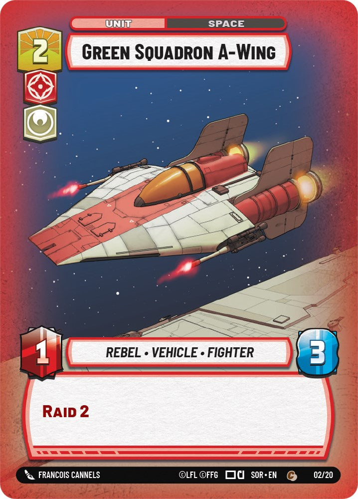 Green Squadron A-Wing (02/20) - Spark of Rebellion Weekly Play Promos