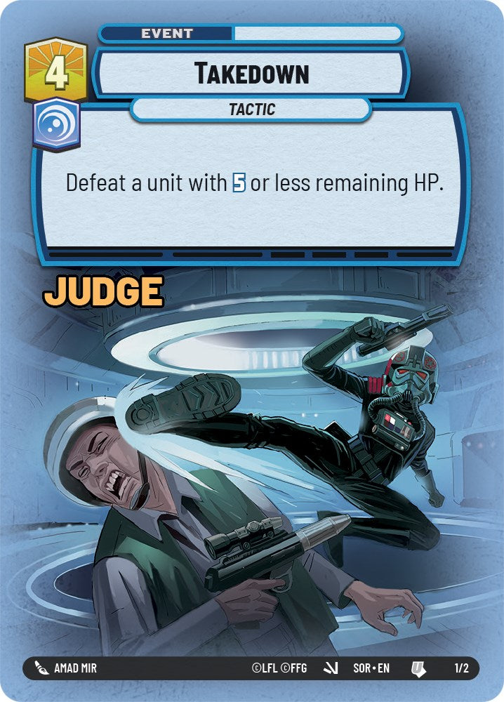 Takedown (Surge Foil) (1/2) - Judge Promos Foil