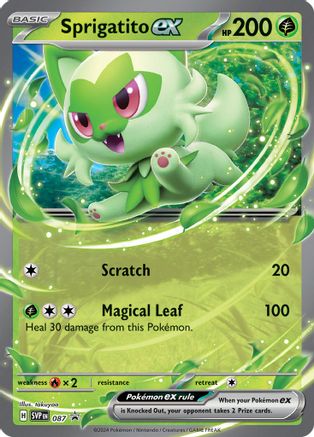 Sprigatito ex 087 - SV Scarlet & Violet Promo Cards Holofoil