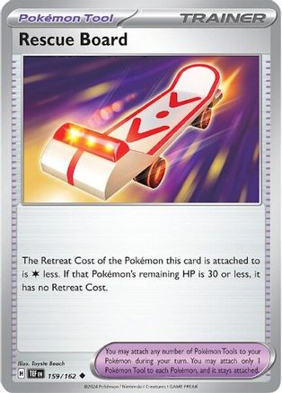Rescue Board 159/162 - SV05 Temporal Forces Reverse Holofoil