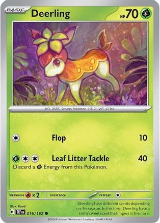 Deerling 016/162 - SV05 Temporal Forces Reverse Holofoil