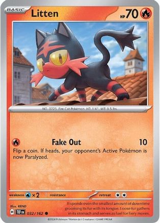 Litten 032/162 - SV05 Temporal Forces Reverse Holofoil
