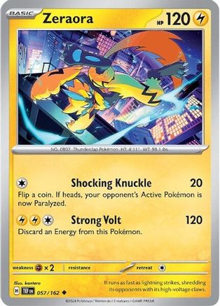 Zeraora 057/162 - SV05 Temporal Forces