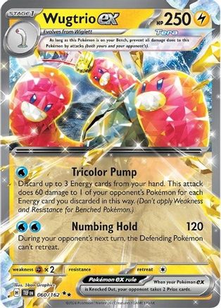 Wugtrio ex 060/162 - SV05 Temporal Forces Holofoil