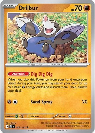 Drilbur 085/162 - SV05 Temporal Forces Reverse Holofoil