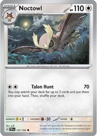 Noctowl 127/162 - SV05 Temporal Forces Reverse Holofoil