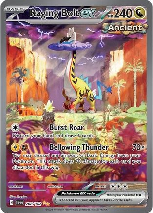 Raging Bolt ex 208/162 - SV05 Temporal Forces Holofoil