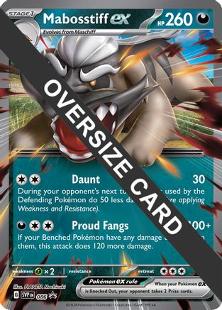 Mabosstiff ex Jumbo Card 086 - Jumbo Cards Holofoil