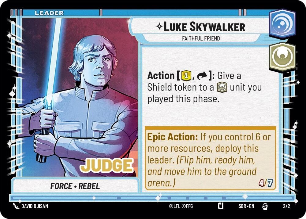Luke Skywalker - Faithful Friend (002/002) - Judge Promos Foil
