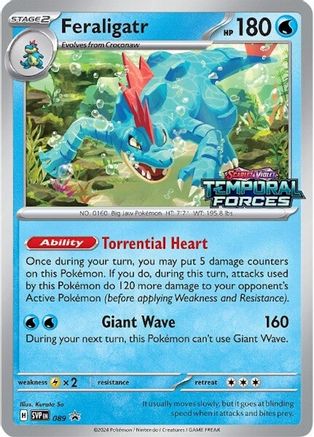 Feraligatr (Prerelease) 089 - SV Scarlet & Violet Promo Cards Holofoil