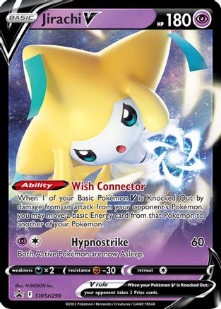 Jirachi V SWSH299 - SWSH Sword & Shield Promo Cards Holofoil