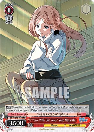 "Live With Our Voice" Soyo Nagasaki (BD/WE42-TE03 TD) - BanG Dream! Girls Band Party! Countdown Collection Premium Booster