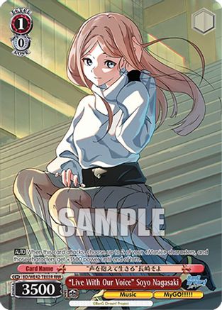 "Live With Our Voice" Soyo Nagasaki (RRR) (BD/WE42-TE03R RRR) - BanG Dream! Girls Band Party! Countdown Collection Premium Booster