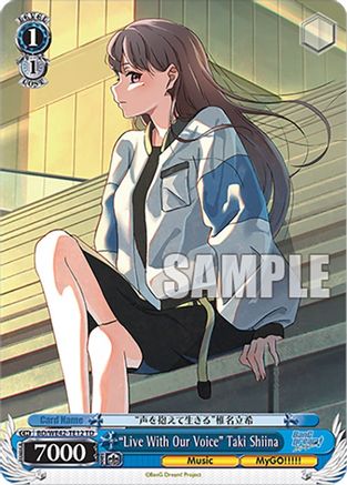 "Live With Our Voice" Taki Shiina (BD/WE42-TE12 TD) - BanG Dream! Girls Band Party! Countdown Collection Premium Booster
