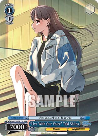 "Live With Our Voice" Taki Shiina (RRR) (BD/WE42-TE12R RRR) - BanG Dream! Girls Band Party! Countdown Collection Premium Booster