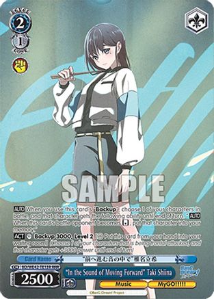 "In the Sound of Moving Forward" Taki Shiina (RRR) (BD/WE42-TE13R RRR) - BanG Dream! Girls Band Party! Countdown Collection Premium Booster